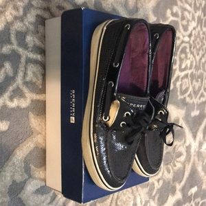Sperry Top-Sider Bahama Black Sequins